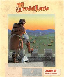 Box cover for Feudal Lords on the Atari ST.